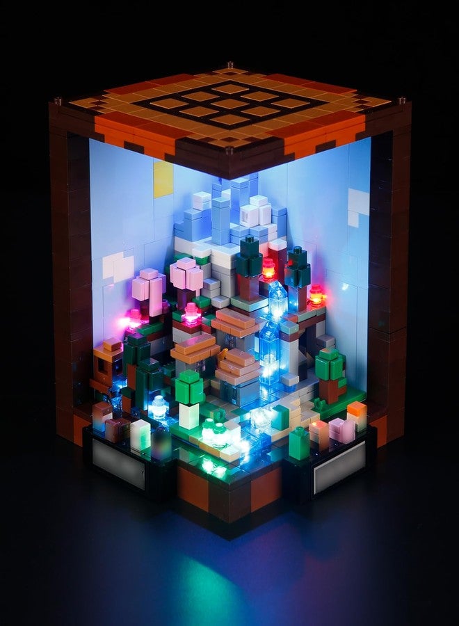 YEABRICKS LED Light for 21265 The Crafting Table Building Blocks Model (Building Set NOT Included) - Image 1